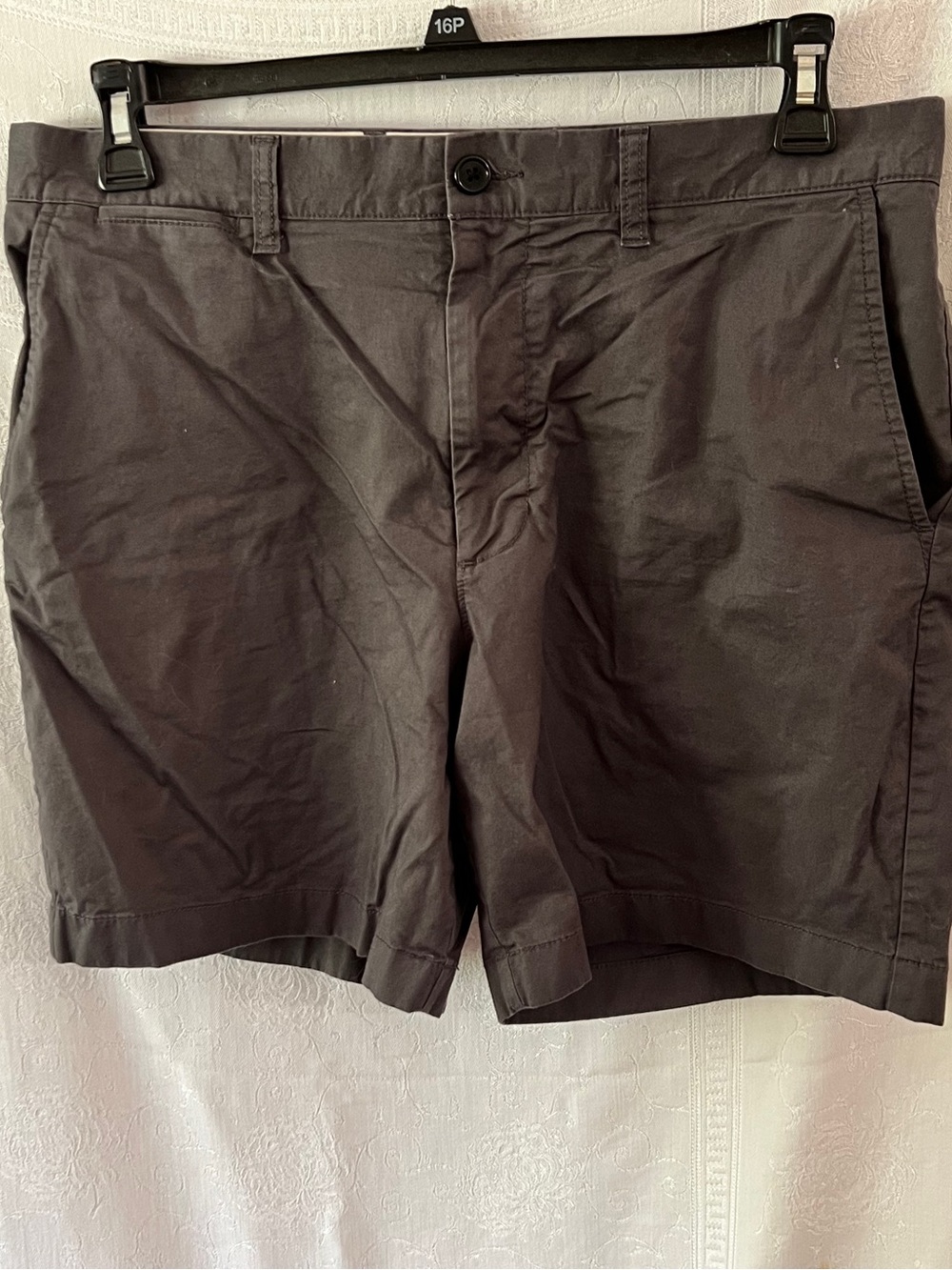 J. Crew Men's Re-Imagined Cotton Chino Shorts - Gray Waist 34